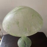 Lampe champignon vintage en pâte de verre
