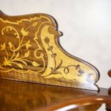Late 19th Century Inlaid Corner Shelf, 1890s