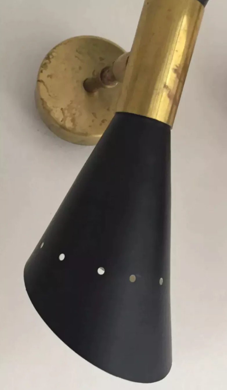 Butterfly black wall lamp