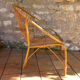Fauteuil rotin vintage