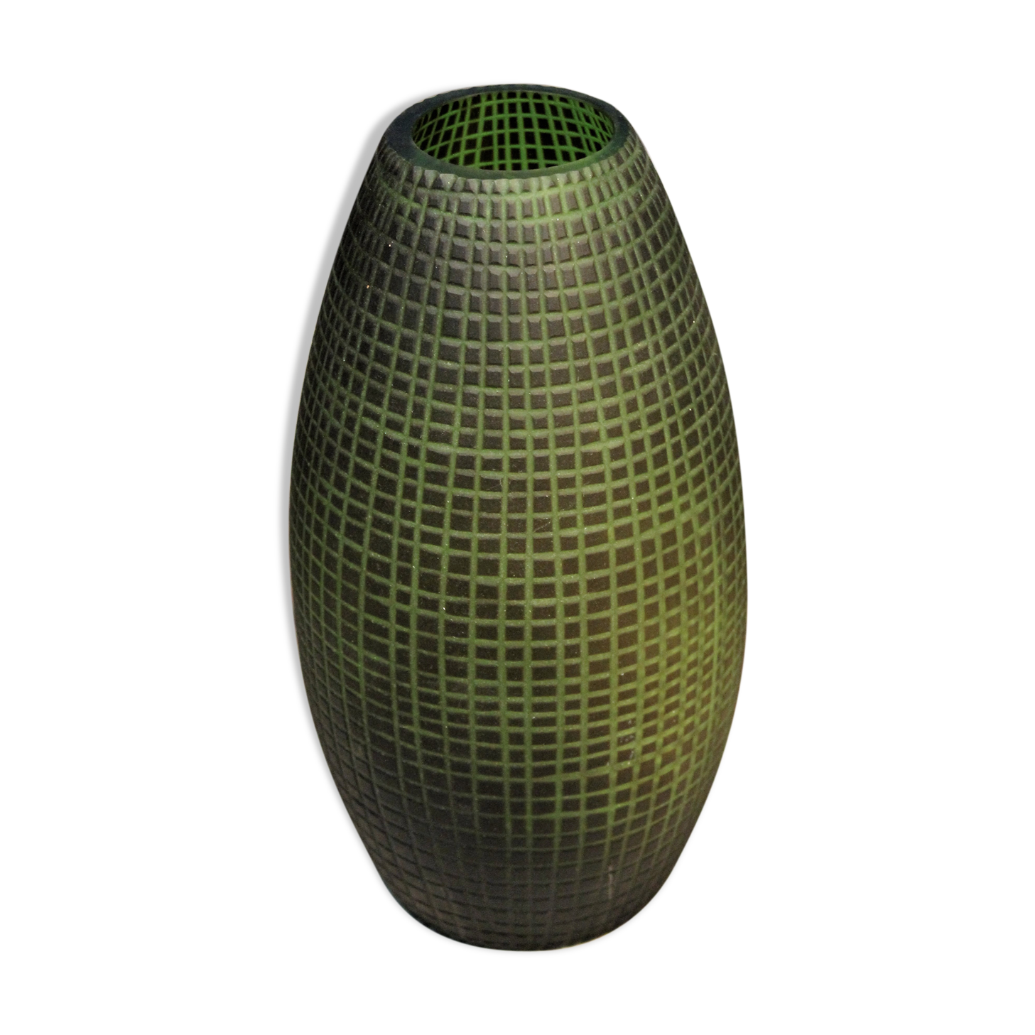 Vase glass "Geometry" 1970