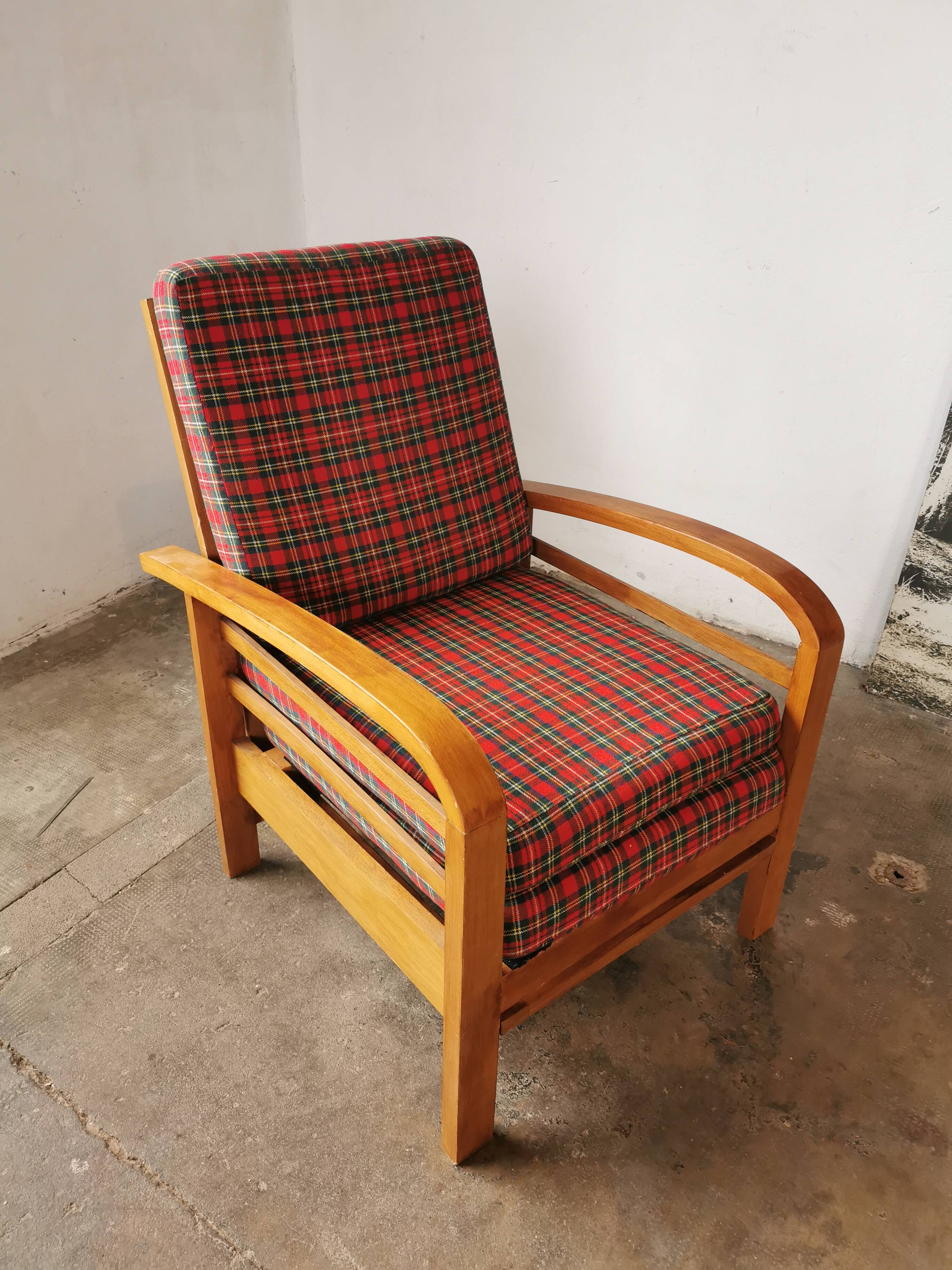 Vintage Scottish reclining armchair 1960s