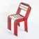 Ensemble de 4 chaises vintage en fer et bois, France 1950