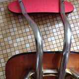 Red formica chair