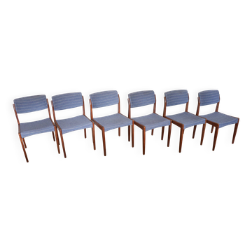 6 chairs by H.W. Klein for Bramin, Denmark, 1960