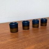 Verres à shots Brotzeit Studio Line allemands vintage en céramique de Rosenthal, lot de 4