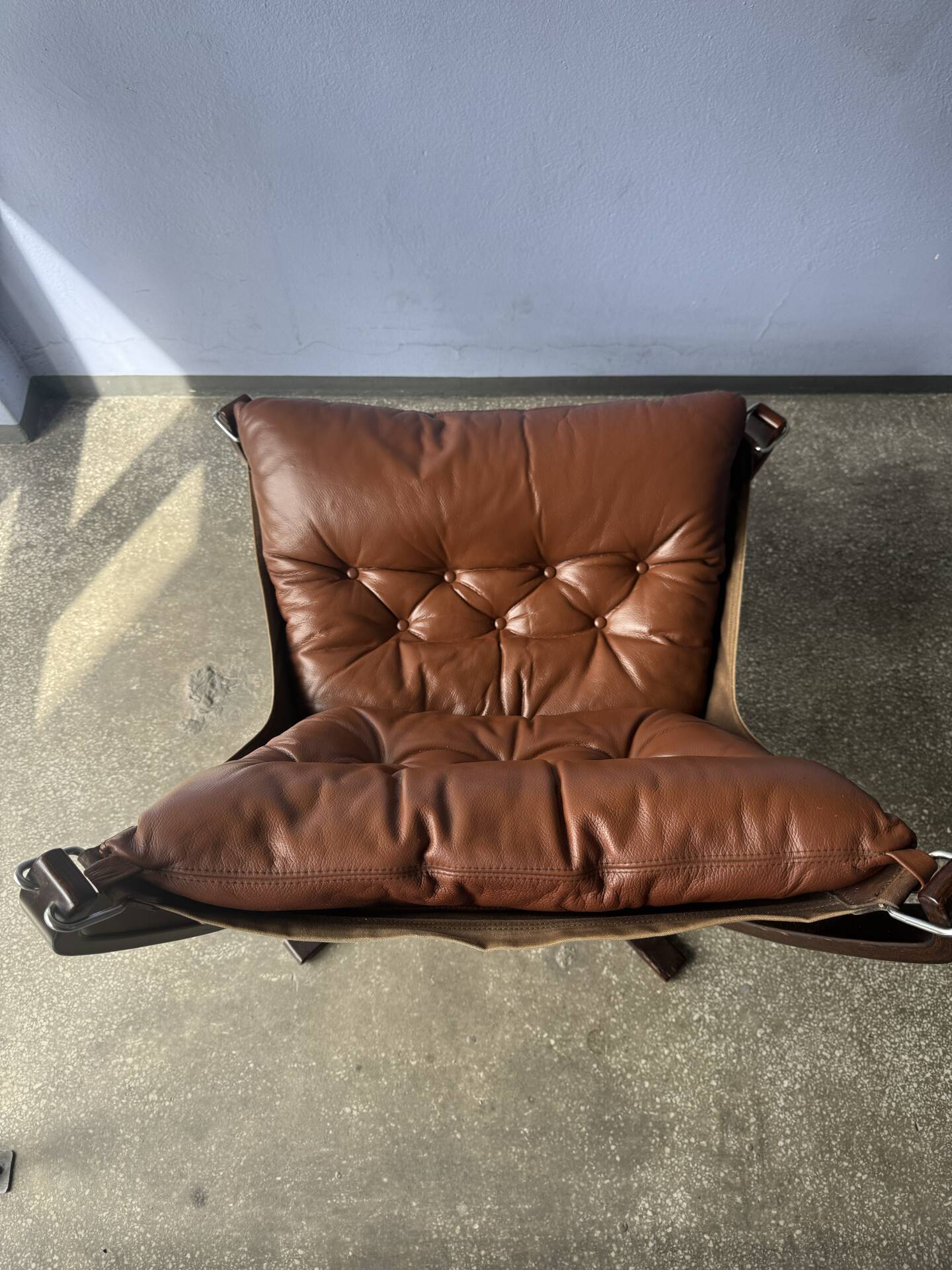 Vintage Scandinavian Falcon lounge chair by Sigurd Ressel, 1970.