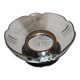 Compotier ancien en verre taillé sur pied – fin XIXe / début XXe