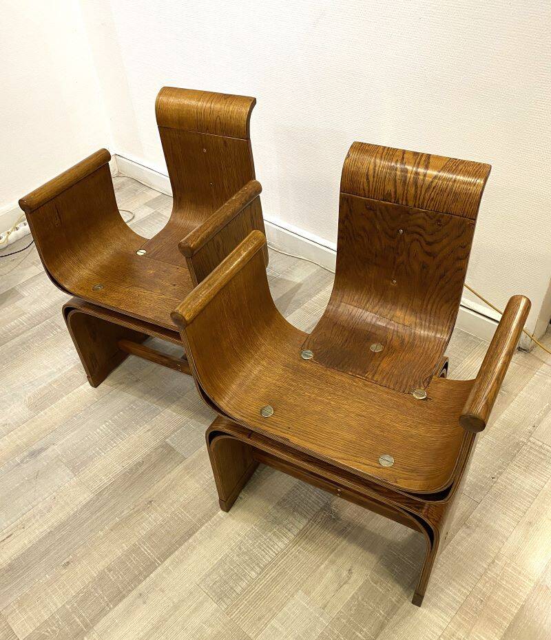 Tulip Design Bentwood Chairs