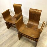 Tulip Design Bentwood Chairs