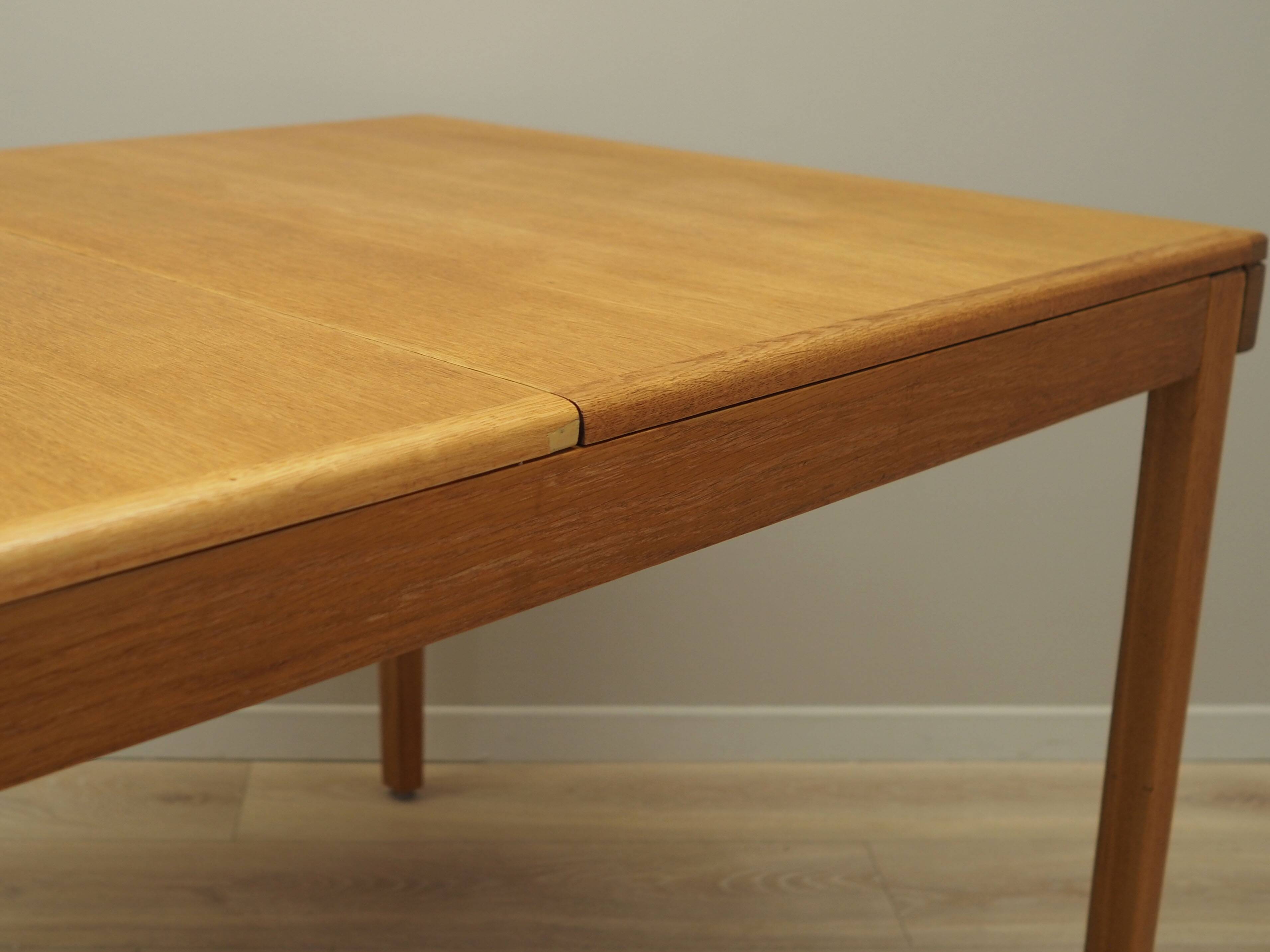 Oak table, Danish design, 1970s, production: Denmark