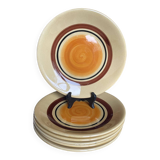 6 flat plates Gallia Gien