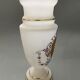 Vase en opaline decor emaille Louis XVI fin XIXe