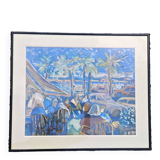 Robert Dago - Gouache Scene of Life Saint Martinoises 32/150