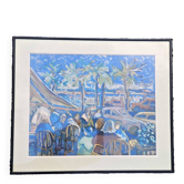 Robert Dago - Gouache Scene of Life Saint Martinoises 32/150