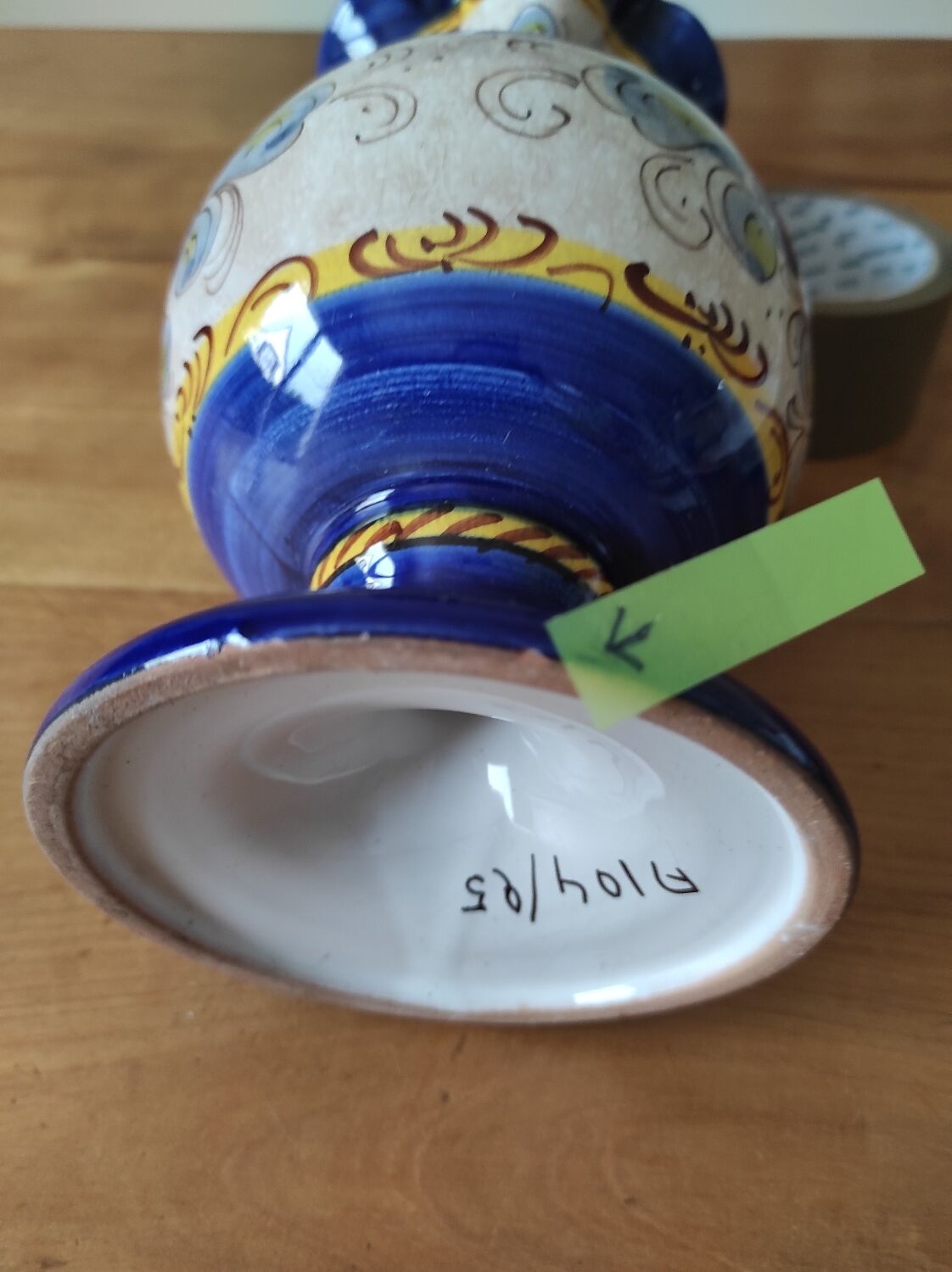 Handmade ceramic vase