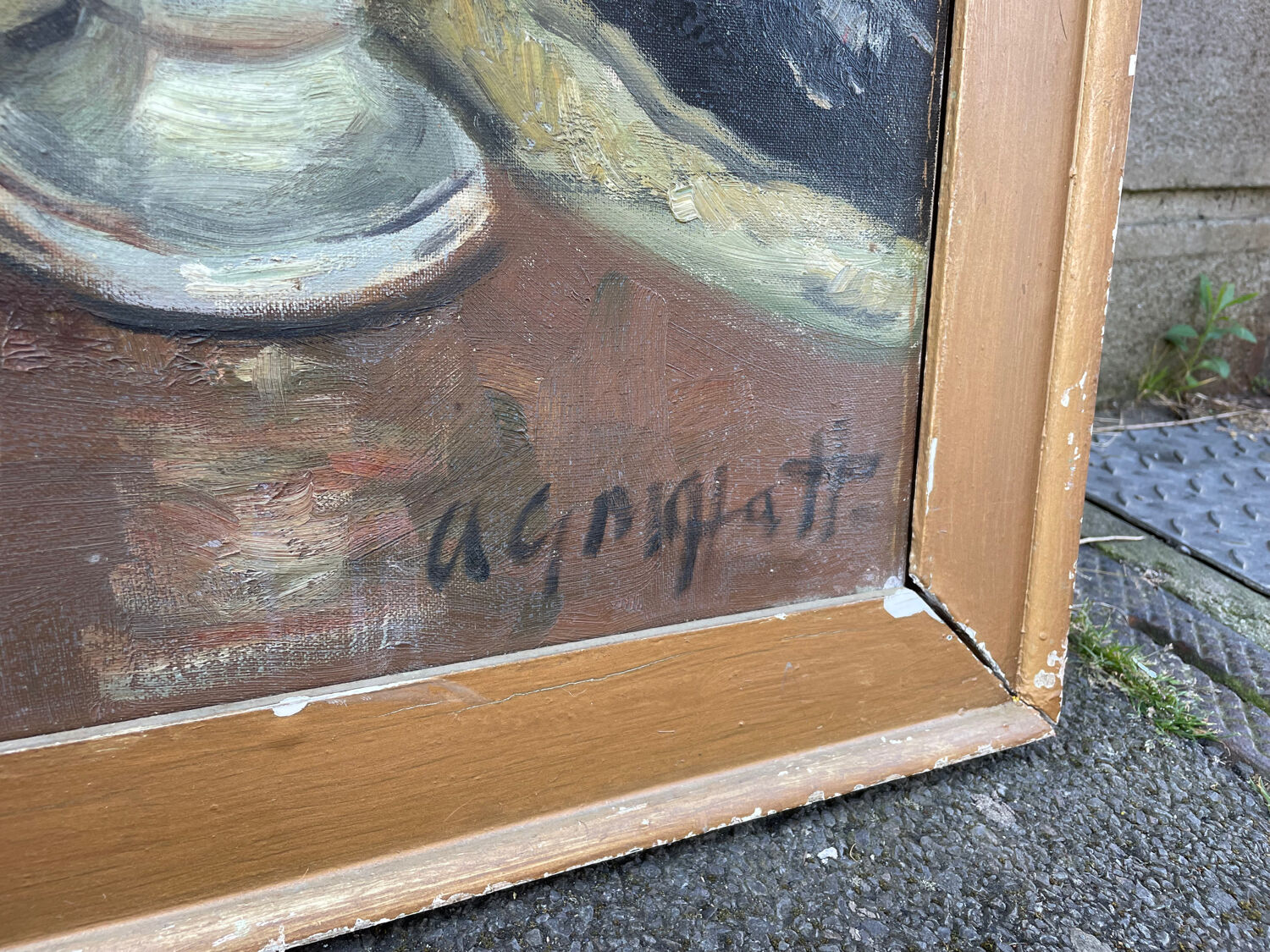 Large flowery painting