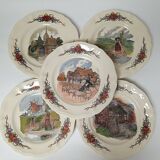 Assiettes à dessert Sarreguemines Obernai