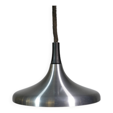 Space Age Design Chrome Pendant Lamp by Erco, Germany, 1960s