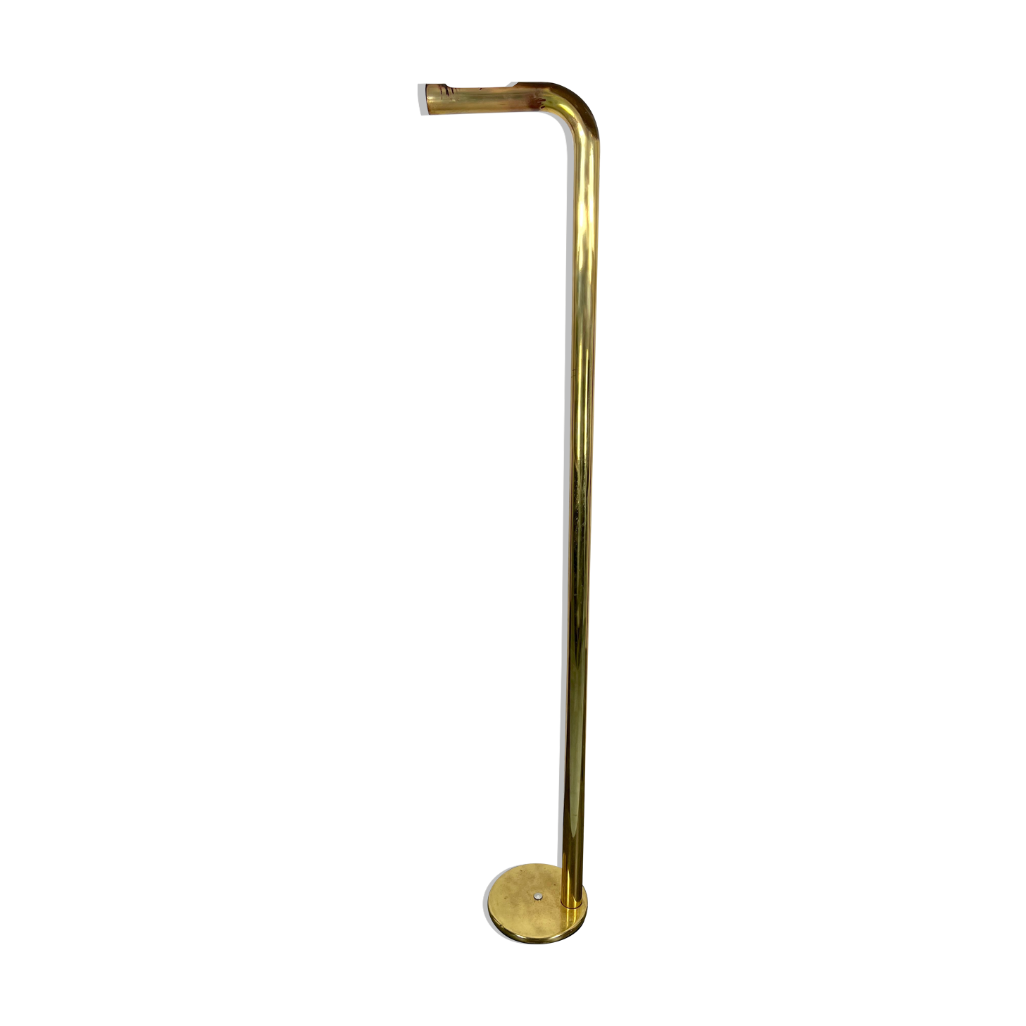 Vintage brass tube floor lam,  Italy 1970