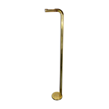 Lampadaire tube en laiton vintage, Italie années 1970