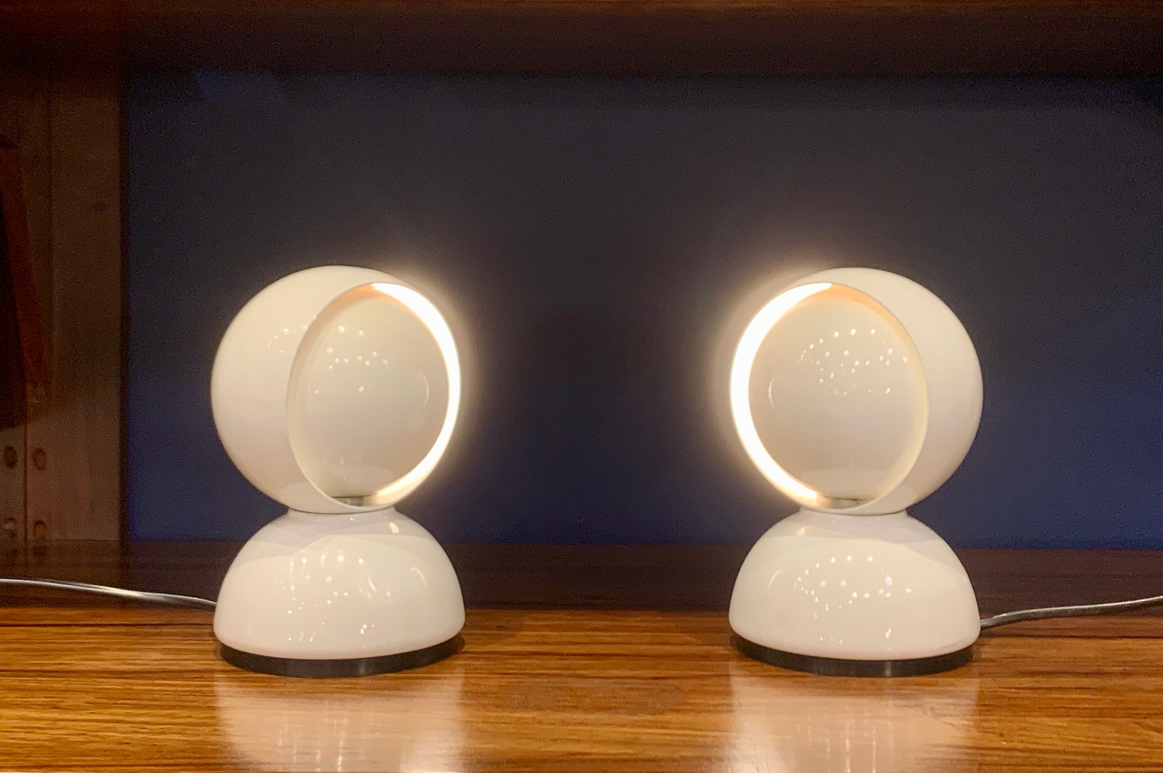 Pair of Eclisse Lamps by Vico Magistretti for Artemide, 1970