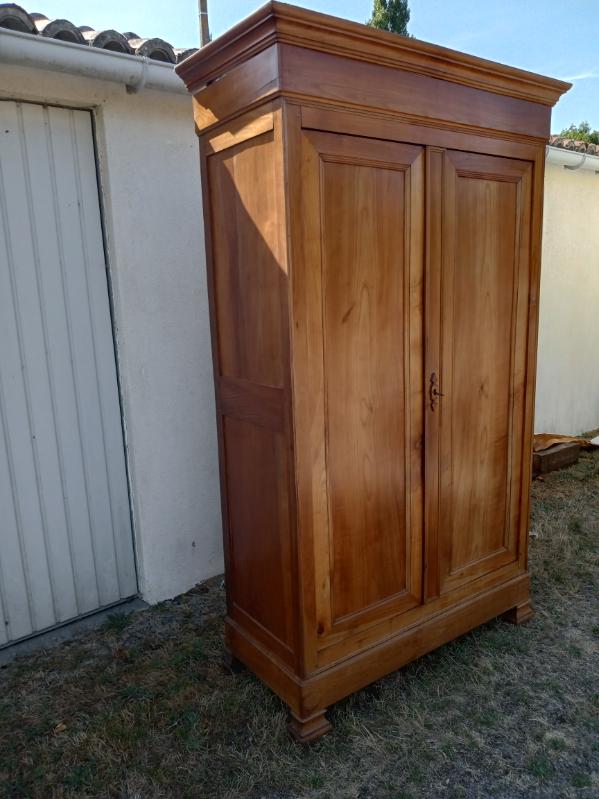 Solid cherry wood wardrobe