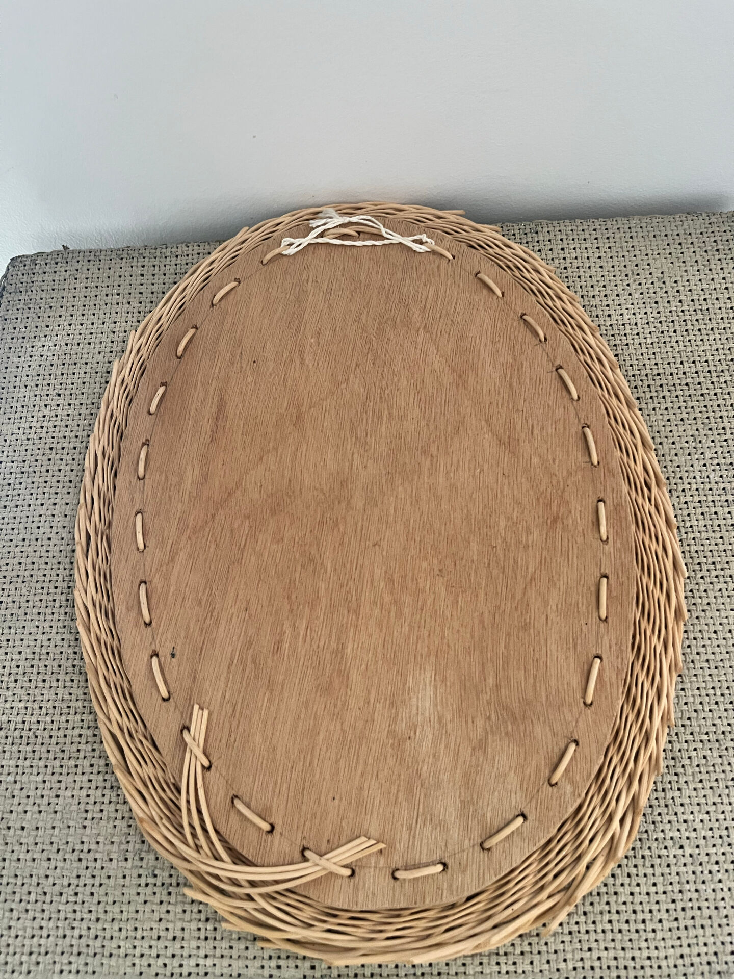 Wicker mirror