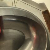 Cut art deco metal octagonal wooden handles