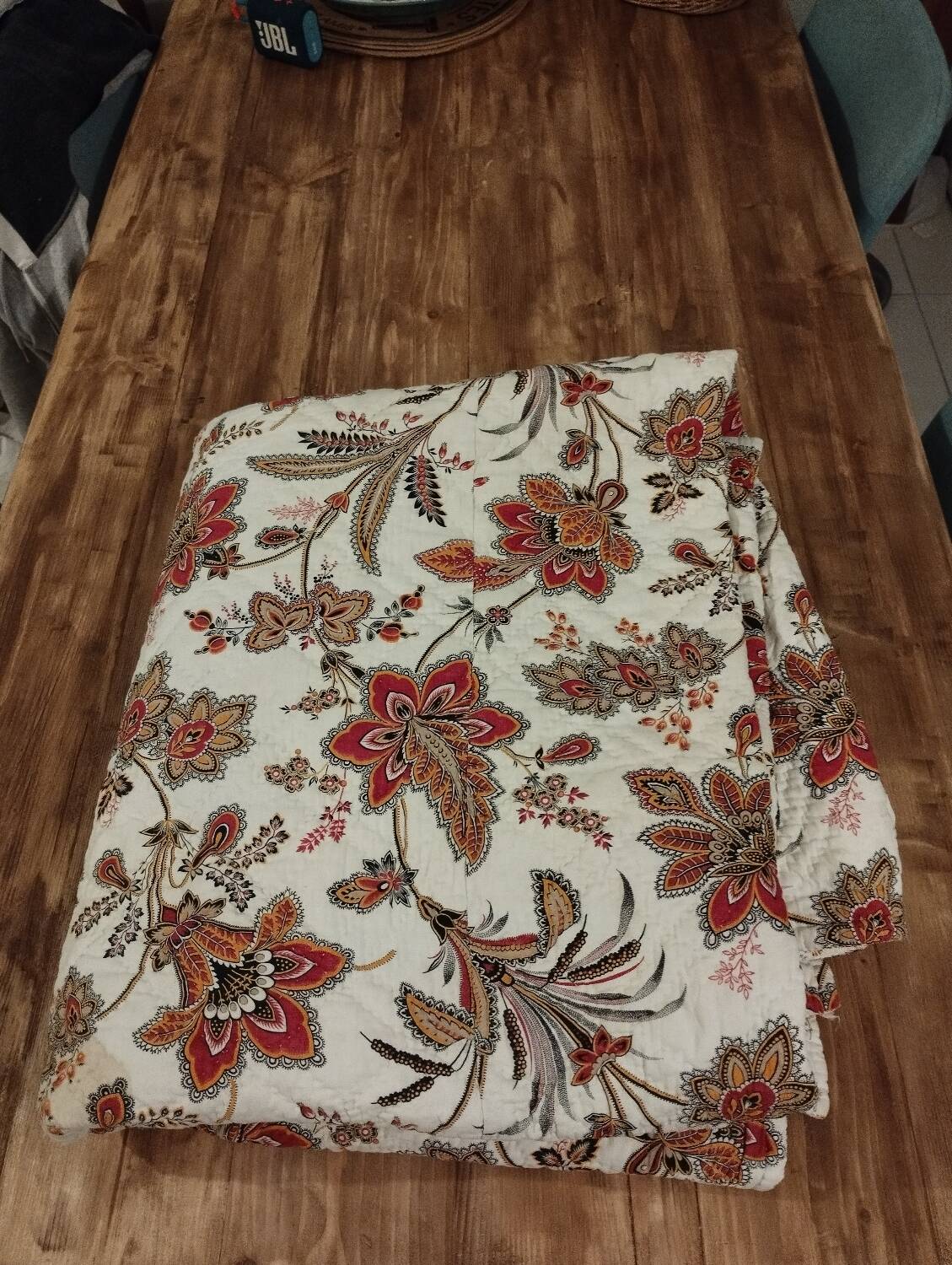 Old 2-sided Provençal pique cotton boutis