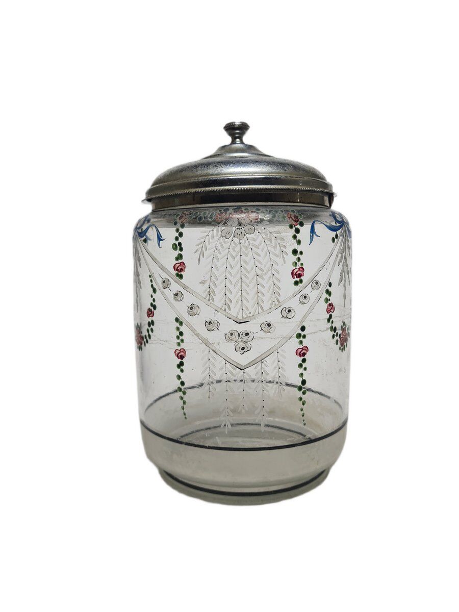Danish Art Nouveau biscuit box, 1890s