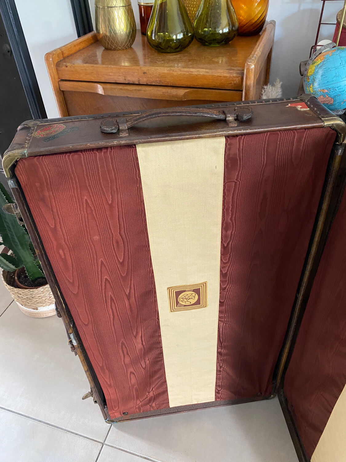 Old vintage cabin trunk