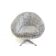 Grey swivel armchair with metal star base made in the 70s