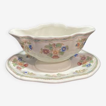 Gien porcelain gravy boat