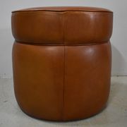 Sheep leather pouf