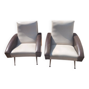 paire du fauteuil vintage