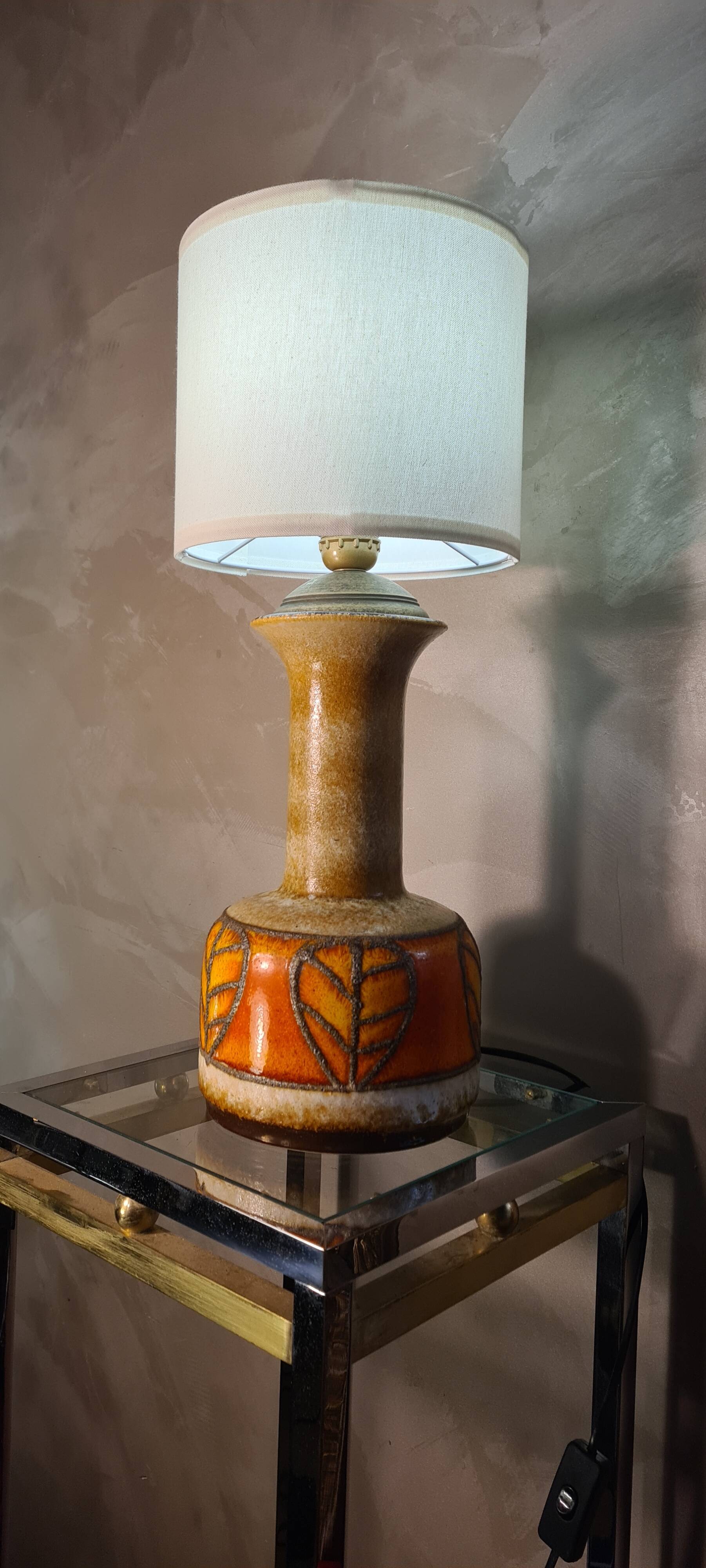 Lamp 1970 west germany ceramic 50x20 electricity ok