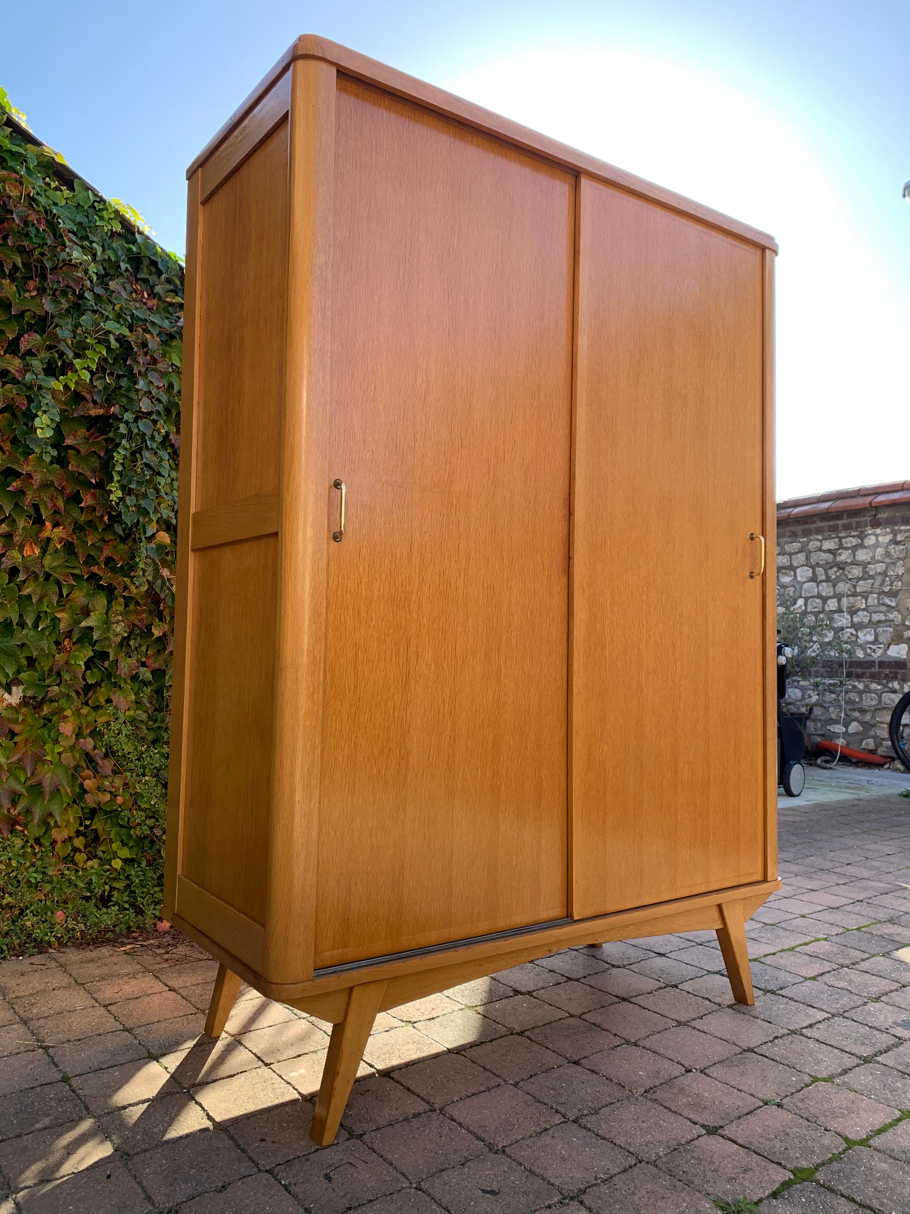 Vintage compass feet cabinet