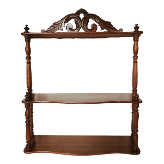 1900s turned wood shelf