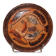 hollow plate terracotta polychrome FPP J. Calvas-Blanchon and J. Rossignol 1950