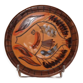 hollow plate terracotta polychrome FPP J. Calvas-Blanchon and J. Rossignol 1950