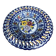Openwork ceramic dish, hand-painted, Alcobach, Portugal, 35 cm diameter