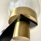 Large brutalist wall lamp by Jean Perzel