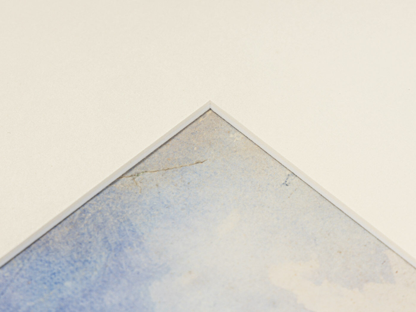 Blue coast, aquarelle on paper, 58 x 49 cm