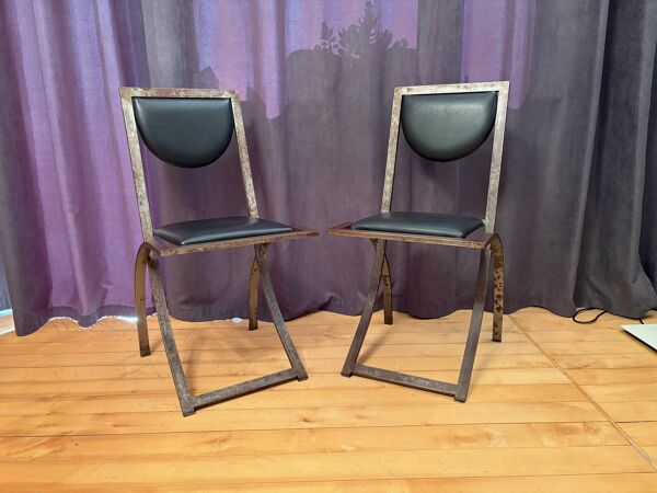 Pair of Sinus chairs designed by Karl Friedrich Förster, KFF, Germany, 1990