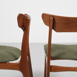 10 chairs in teak by Schiønning & Elgaard 1960s