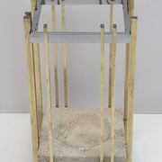 Mid-Century Modern Italian Travertine, Chrome and Brass Umbrella Stands, 70
