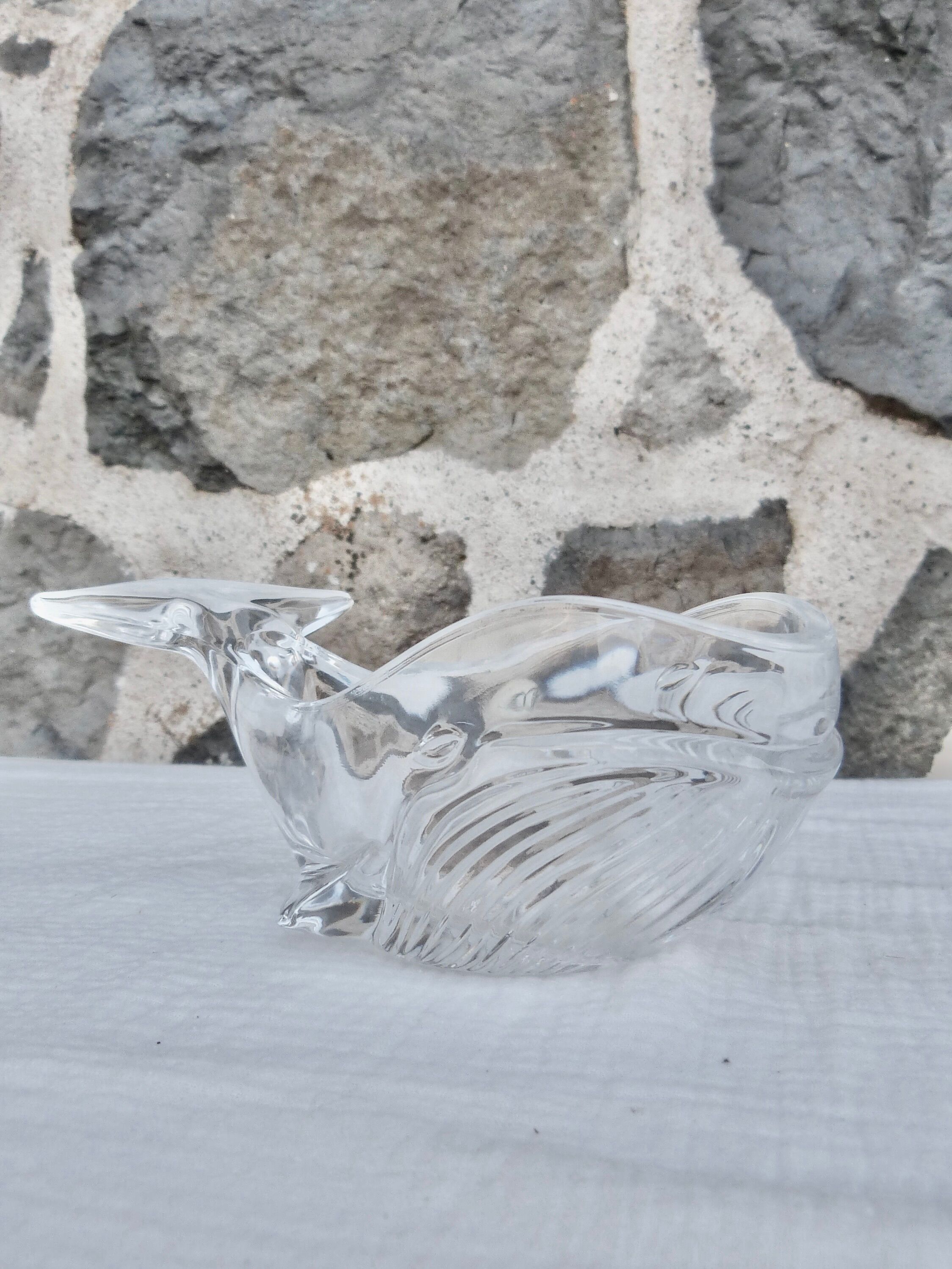 Empty whale pocket in Arques crystal
