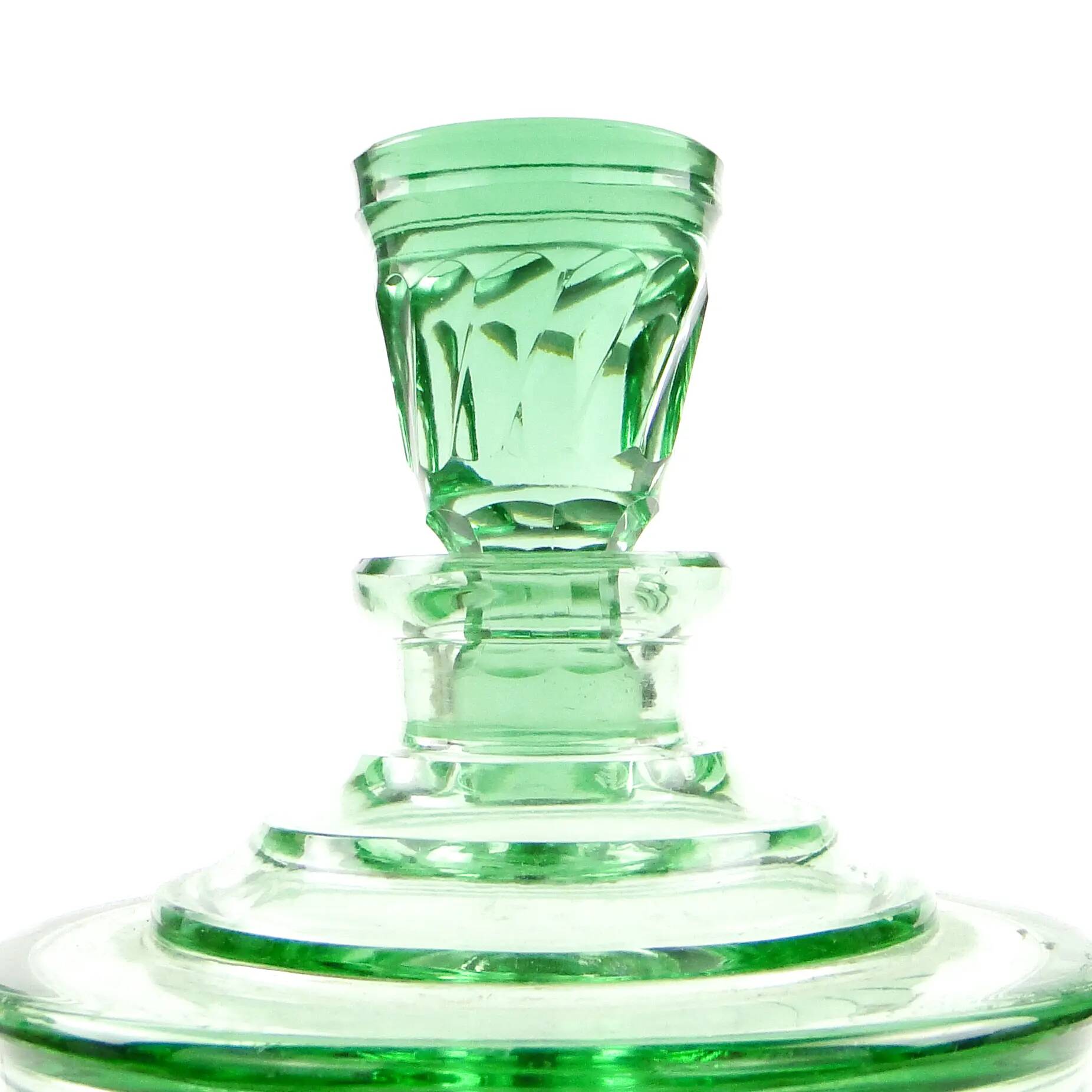 Carafe, Art Deco, crystal, Moser, Czechoslovakia, 1930s