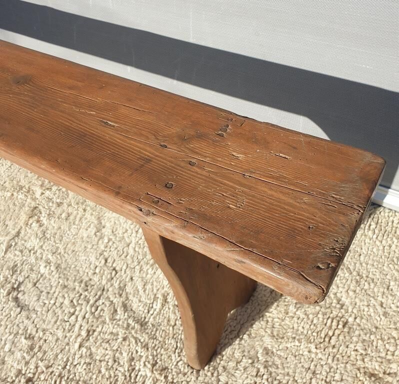 Vintage wooden bench L200